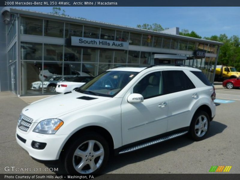 Arctic White / Macadamia 2008 Mercedes-Benz ML 350 4Matic