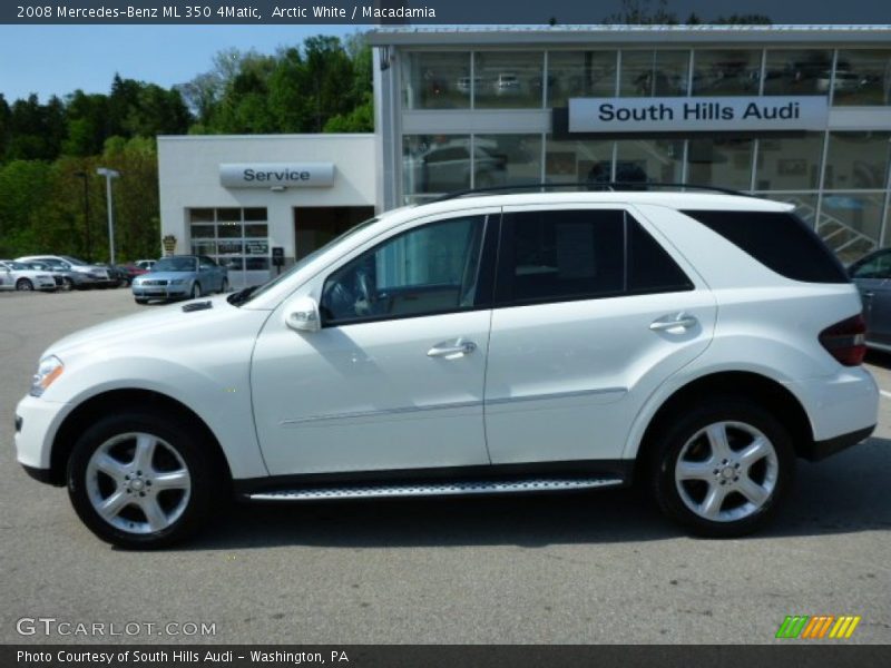 Arctic White / Macadamia 2008 Mercedes-Benz ML 350 4Matic