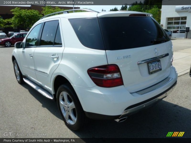 Arctic White / Macadamia 2008 Mercedes-Benz ML 350 4Matic