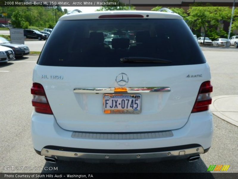 Arctic White / Macadamia 2008 Mercedes-Benz ML 350 4Matic
