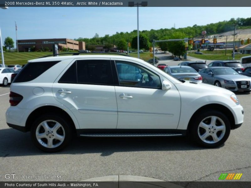 Arctic White / Macadamia 2008 Mercedes-Benz ML 350 4Matic