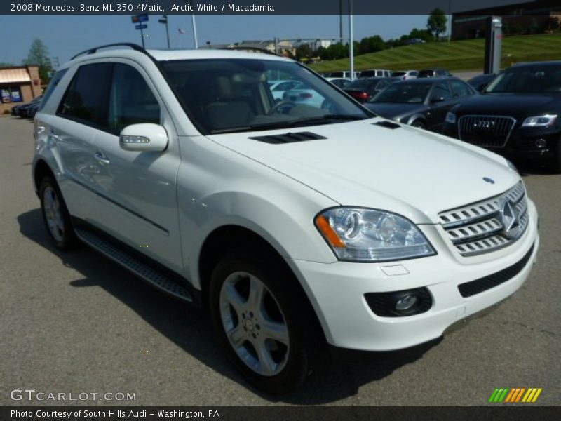 Arctic White / Macadamia 2008 Mercedes-Benz ML 350 4Matic