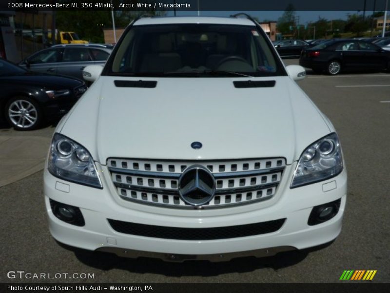 Arctic White / Macadamia 2008 Mercedes-Benz ML 350 4Matic