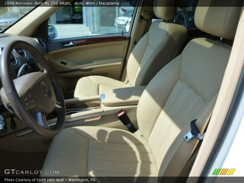 Arctic White / Macadamia 2008 Mercedes-Benz ML 350 4Matic