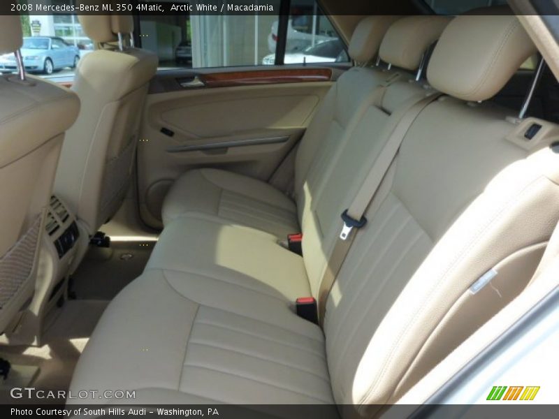 Arctic White / Macadamia 2008 Mercedes-Benz ML 350 4Matic