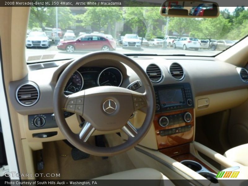 Arctic White / Macadamia 2008 Mercedes-Benz ML 350 4Matic
