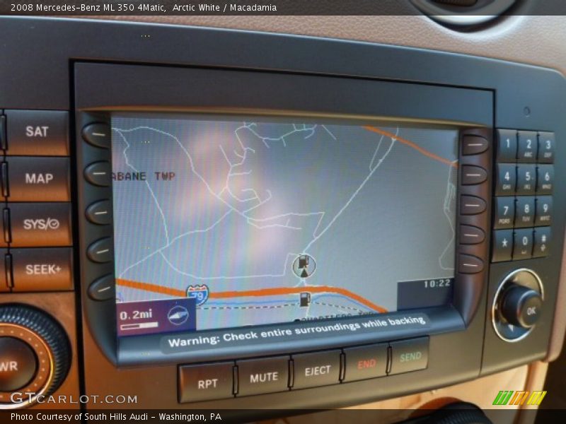 Arctic White / Macadamia 2008 Mercedes-Benz ML 350 4Matic