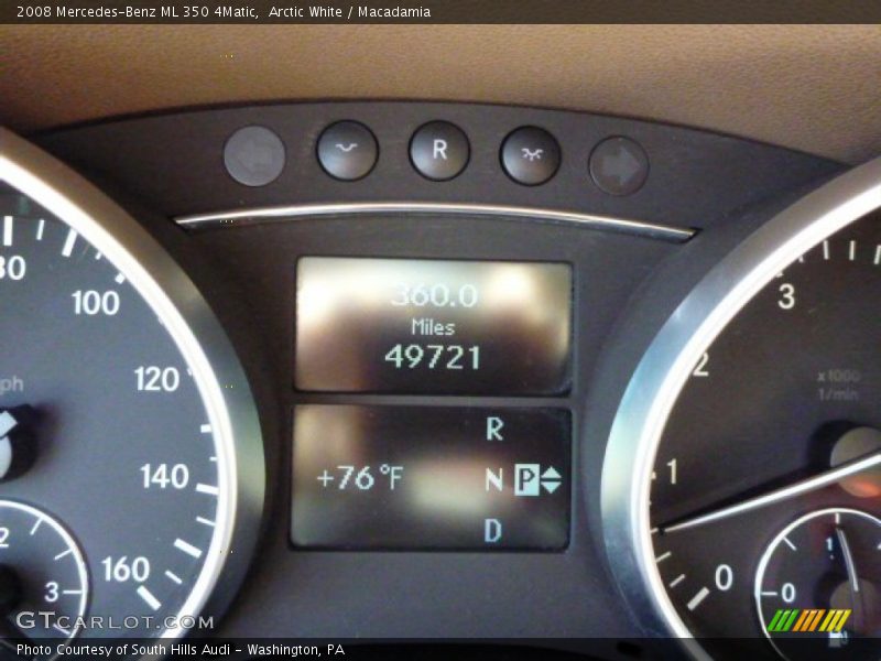 Arctic White / Macadamia 2008 Mercedes-Benz ML 350 4Matic
