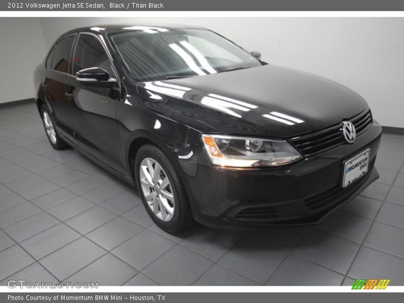 Black / Titan Black 2012 Volkswagen Jetta SE Sedan