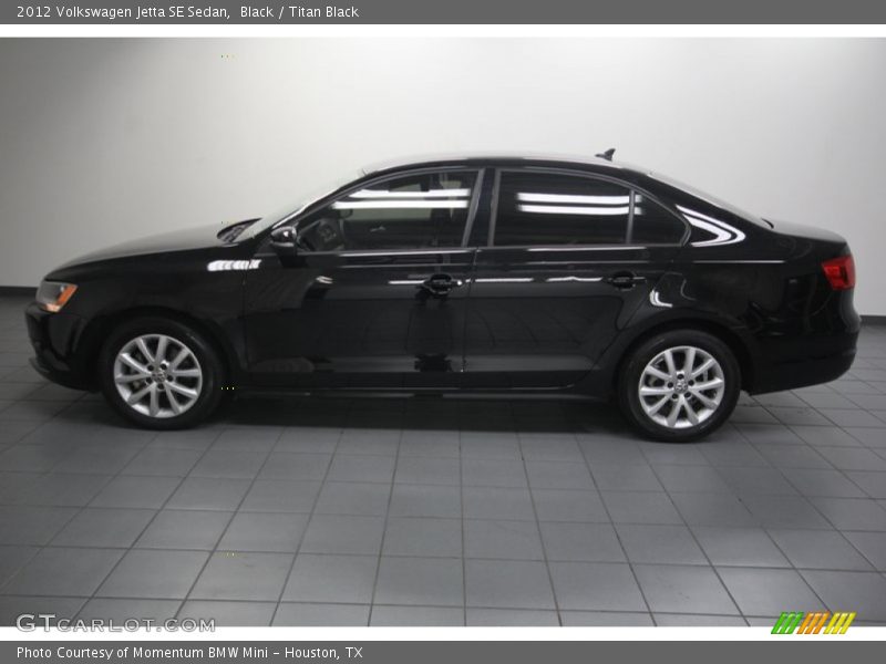 Black / Titan Black 2012 Volkswagen Jetta SE Sedan