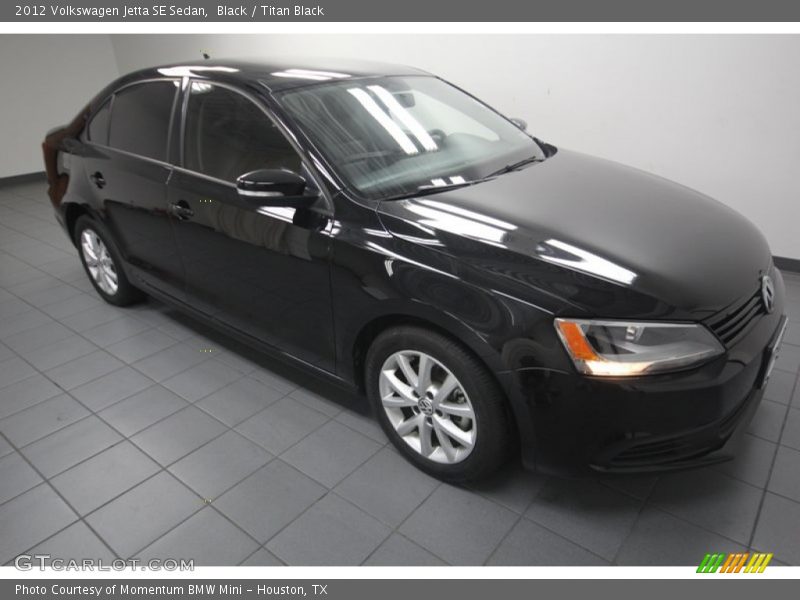 Black / Titan Black 2012 Volkswagen Jetta SE Sedan