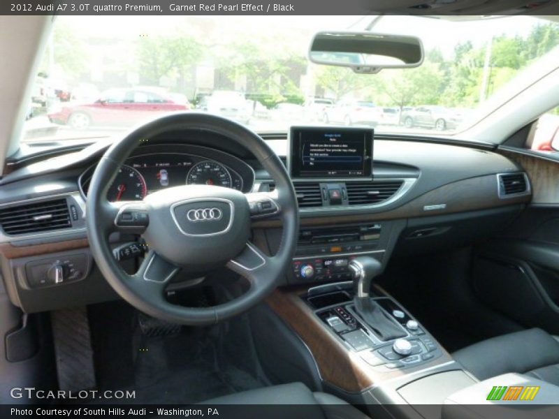 Garnet Red Pearl Effect / Black 2012 Audi A7 3.0T quattro Premium