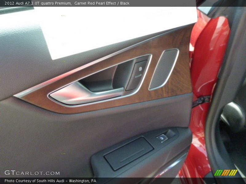 Garnet Red Pearl Effect / Black 2012 Audi A7 3.0T quattro Premium
