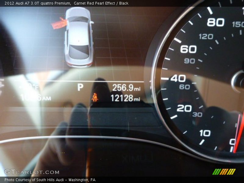 Garnet Red Pearl Effect / Black 2012 Audi A7 3.0T quattro Premium