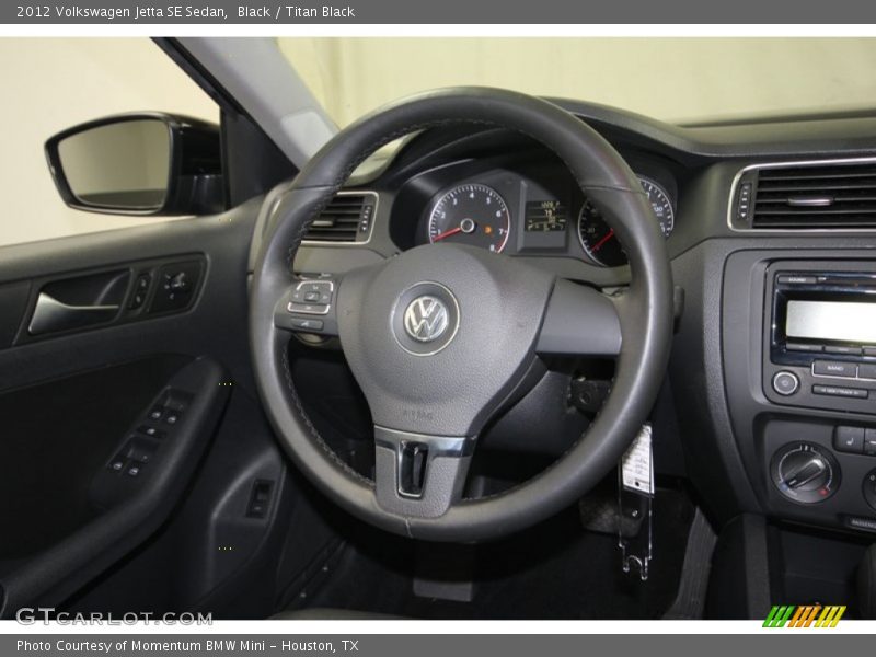 Black / Titan Black 2012 Volkswagen Jetta SE Sedan