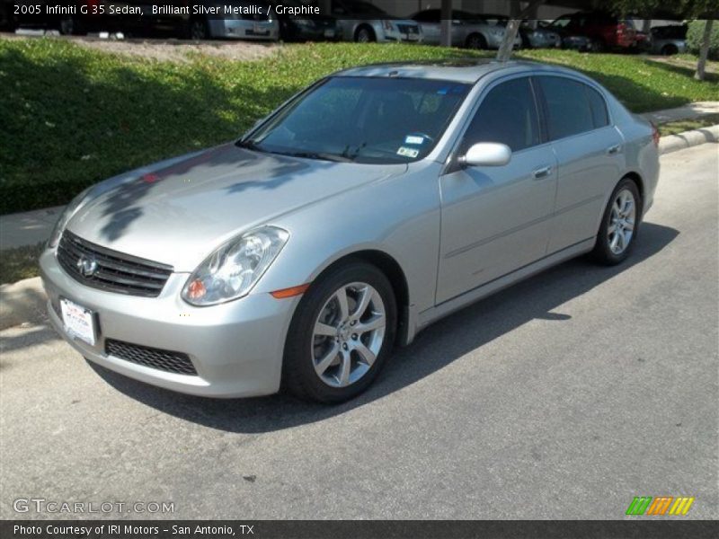 Brilliant Silver Metallic / Graphite 2005 Infiniti G 35 Sedan