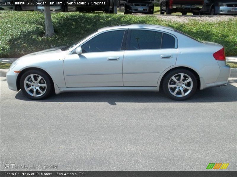 Brilliant Silver Metallic / Graphite 2005 Infiniti G 35 Sedan