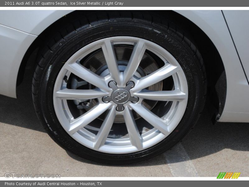 Ice Silver Metallic / Light Gray 2011 Audi A6 3.0T quattro Sedan