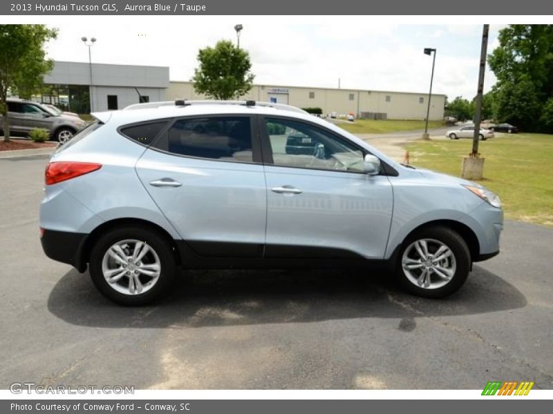 Aurora Blue / Taupe 2013 Hyundai Tucson GLS