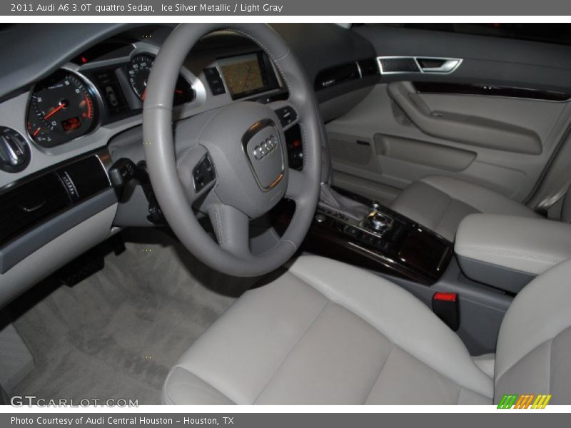 Ice Silver Metallic / Light Gray 2011 Audi A6 3.0T quattro Sedan
