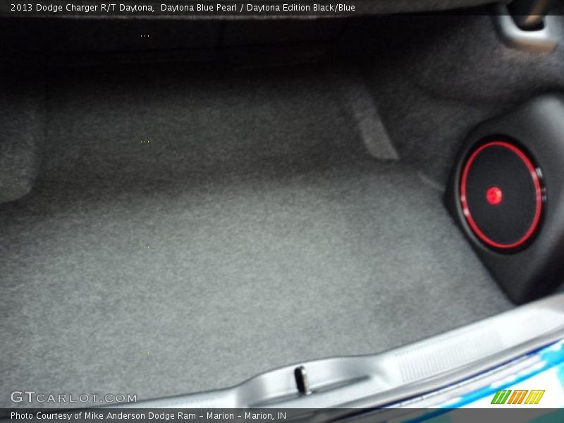 Daytona Blue Pearl / Daytona Edition Black/Blue 2013 Dodge Charger R/T Daytona