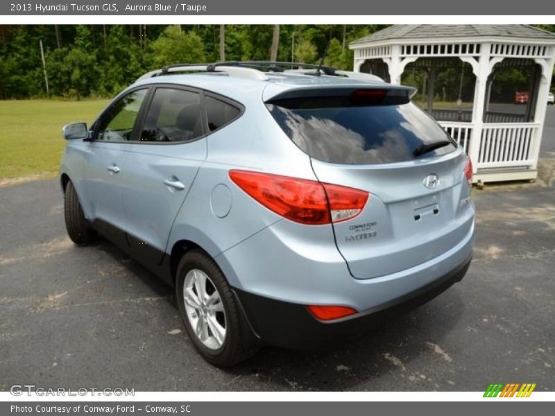 Aurora Blue / Taupe 2013 Hyundai Tucson GLS