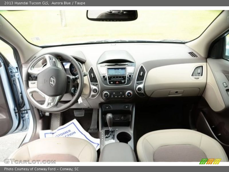 Aurora Blue / Taupe 2013 Hyundai Tucson GLS
