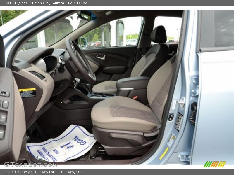 Aurora Blue / Taupe 2013 Hyundai Tucson GLS
