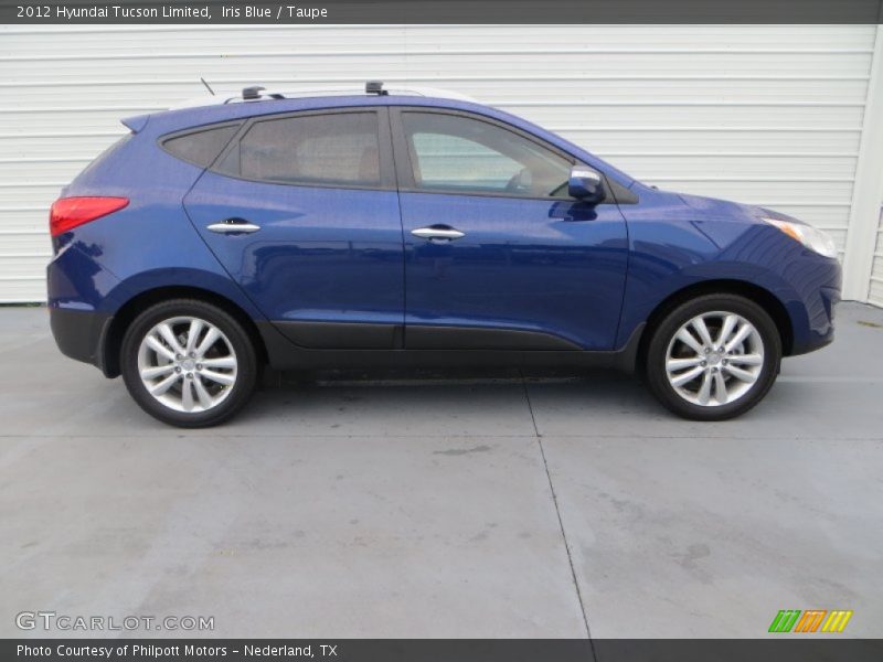 Iris Blue / Taupe 2012 Hyundai Tucson Limited