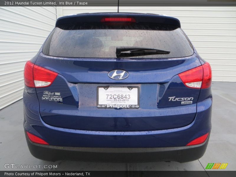 Iris Blue / Taupe 2012 Hyundai Tucson Limited