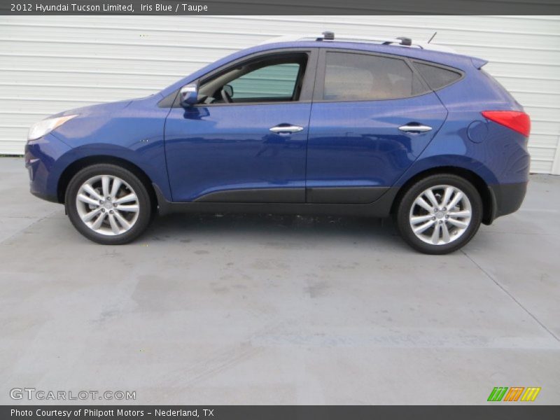 Iris Blue / Taupe 2012 Hyundai Tucson Limited