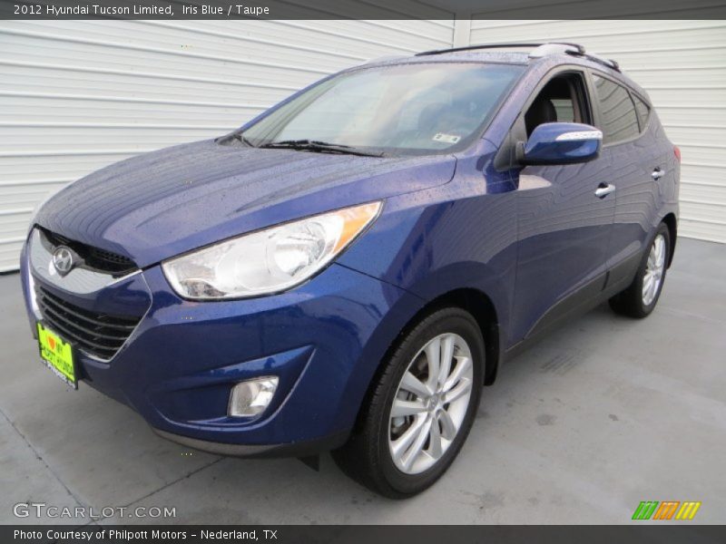 Iris Blue / Taupe 2012 Hyundai Tucson Limited
