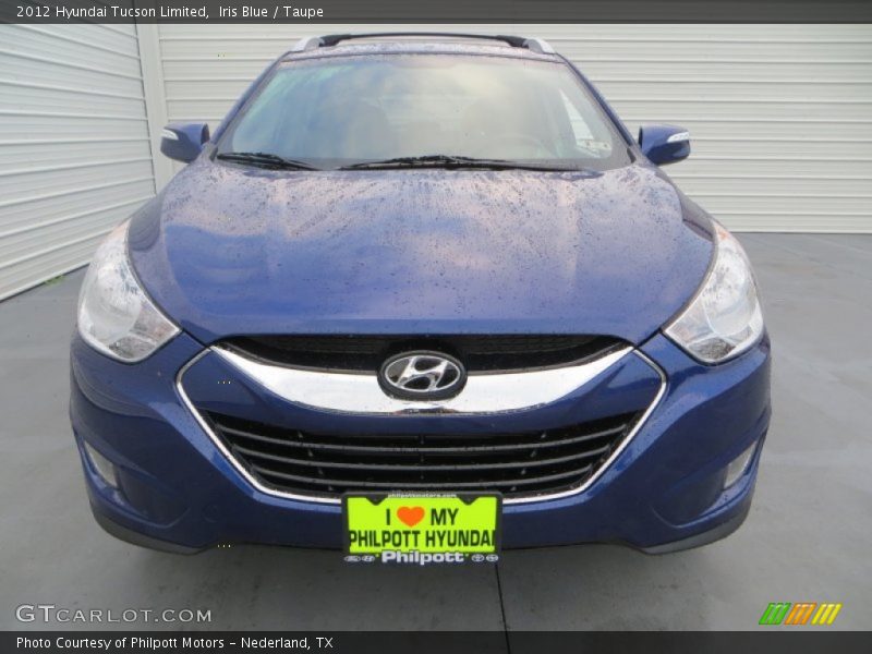 Iris Blue / Taupe 2012 Hyundai Tucson Limited