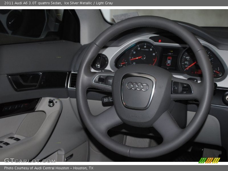 Ice Silver Metallic / Light Gray 2011 Audi A6 3.0T quattro Sedan