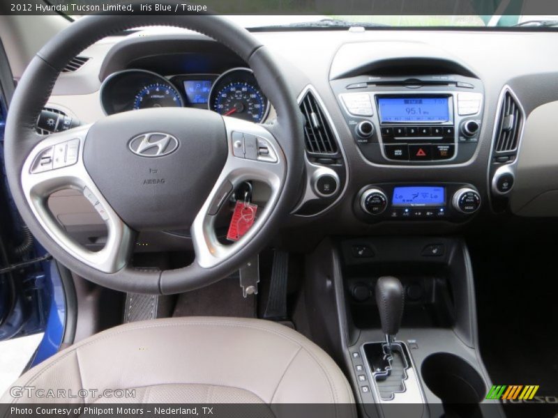 Iris Blue / Taupe 2012 Hyundai Tucson Limited
