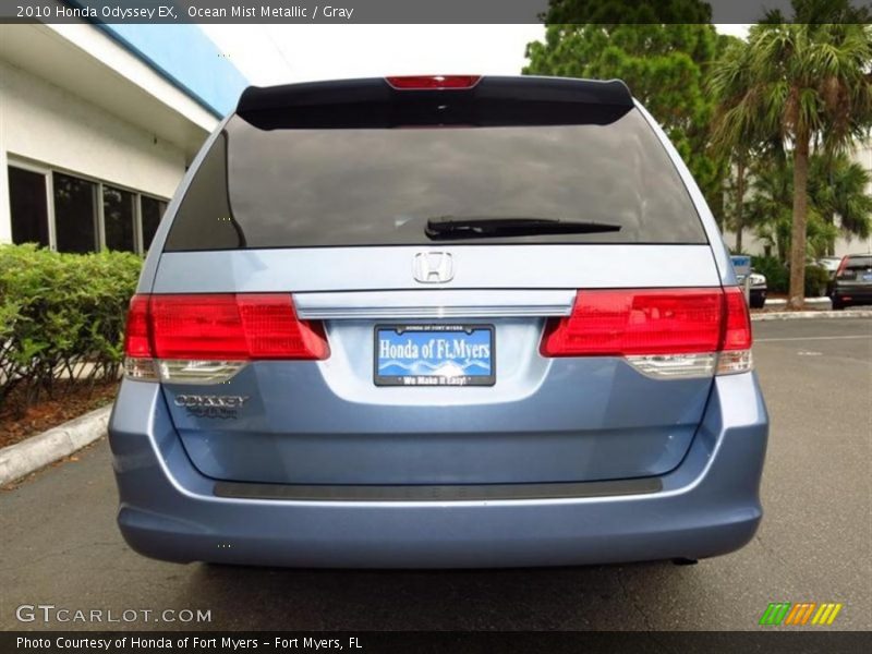 Ocean Mist Metallic / Gray 2010 Honda Odyssey EX