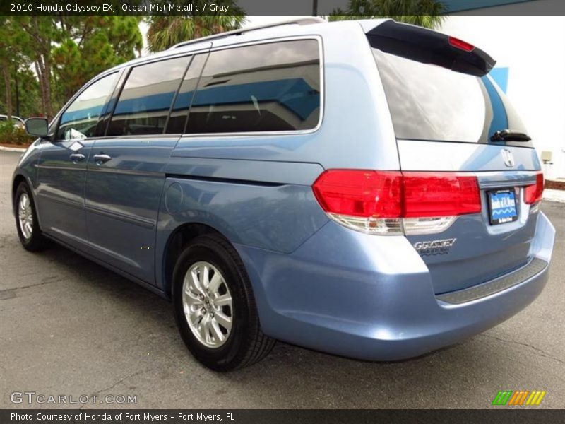Ocean Mist Metallic / Gray 2010 Honda Odyssey EX