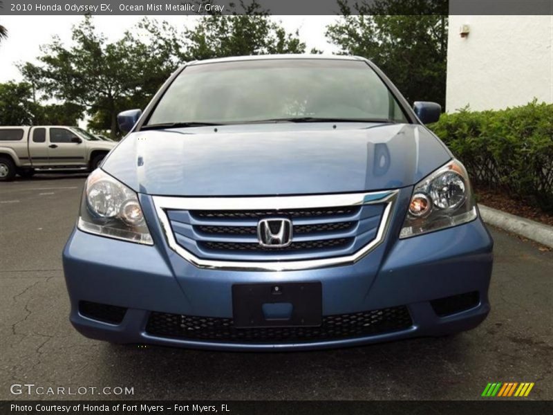 Ocean Mist Metallic / Gray 2010 Honda Odyssey EX