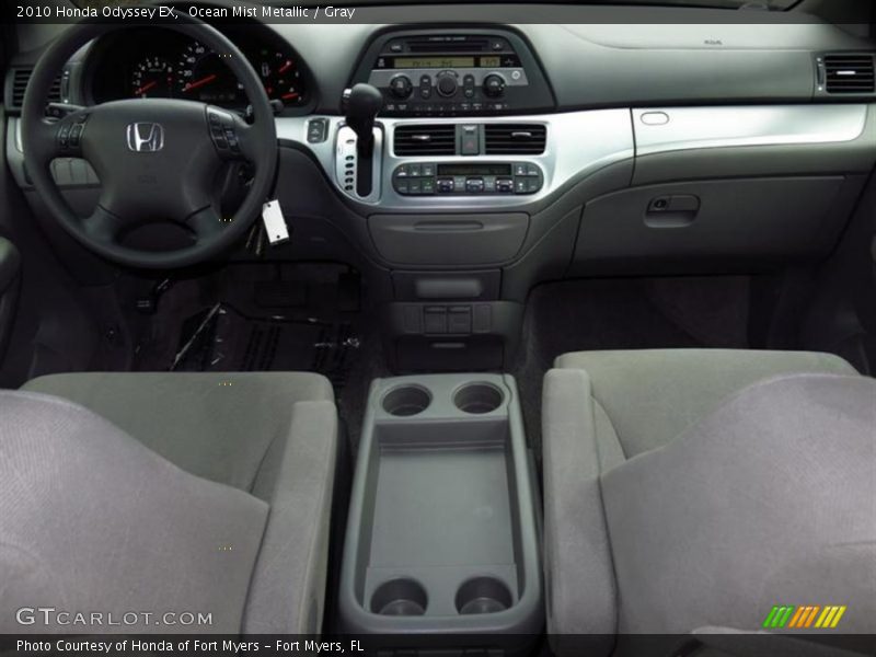 Ocean Mist Metallic / Gray 2010 Honda Odyssey EX