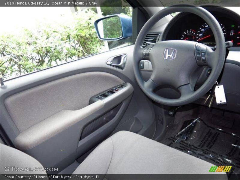 Ocean Mist Metallic / Gray 2010 Honda Odyssey EX