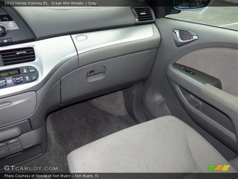 Ocean Mist Metallic / Gray 2010 Honda Odyssey EX