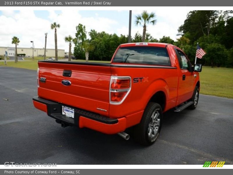 Vermillion Red / Steel Gray 2013 Ford F150 STX Regular Cab