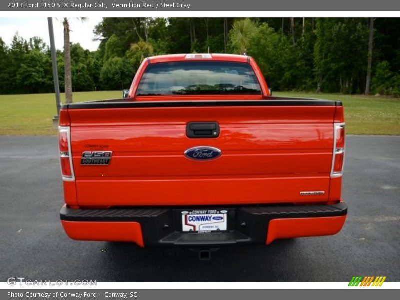 Vermillion Red / Steel Gray 2013 Ford F150 STX Regular Cab