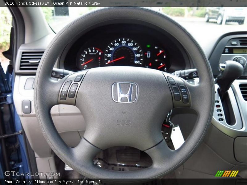 Ocean Mist Metallic / Gray 2010 Honda Odyssey EX