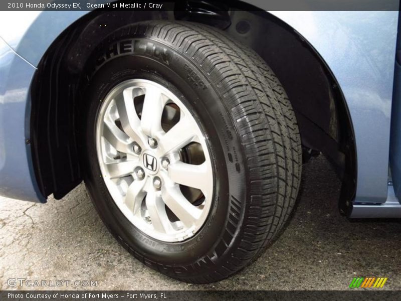 Ocean Mist Metallic / Gray 2010 Honda Odyssey EX