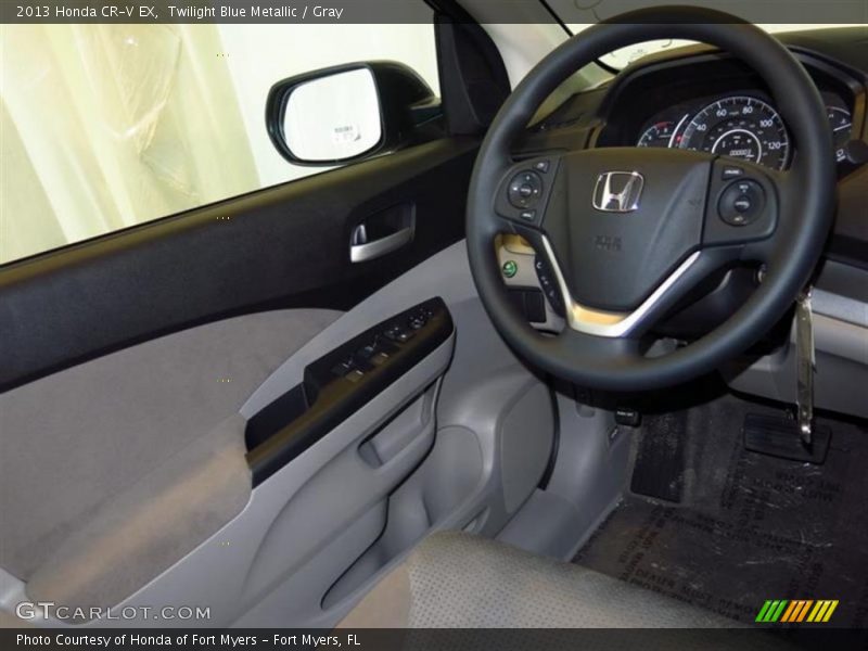 Twilight Blue Metallic / Gray 2013 Honda CR-V EX