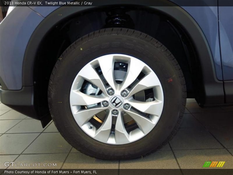 Twilight Blue Metallic / Gray 2013 Honda CR-V EX