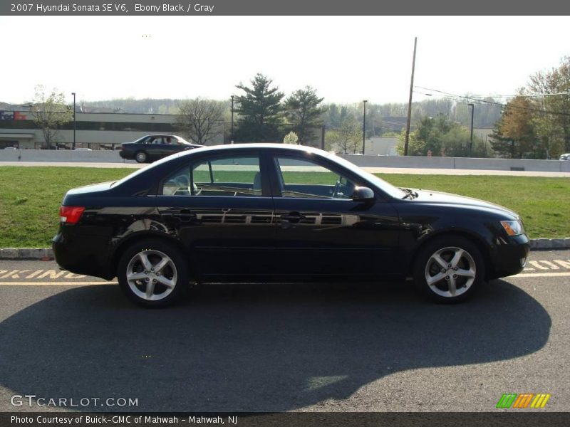 Ebony Black / Gray 2007 Hyundai Sonata SE V6