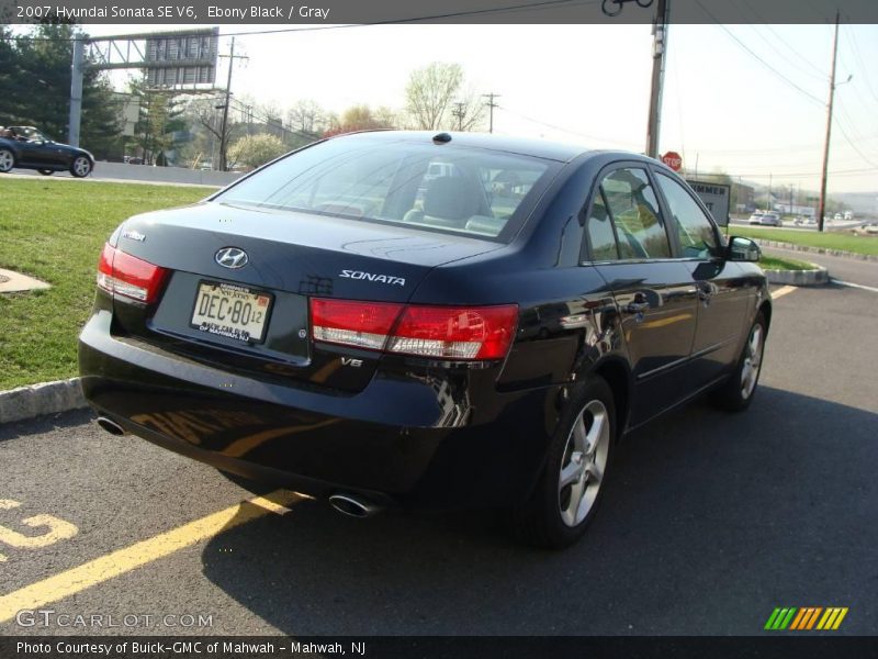 Ebony Black / Gray 2007 Hyundai Sonata SE V6