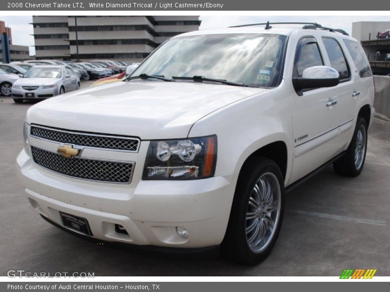 White Diamond Tricoat / Light Cashmere/Ebony 2008 Chevrolet Tahoe LTZ